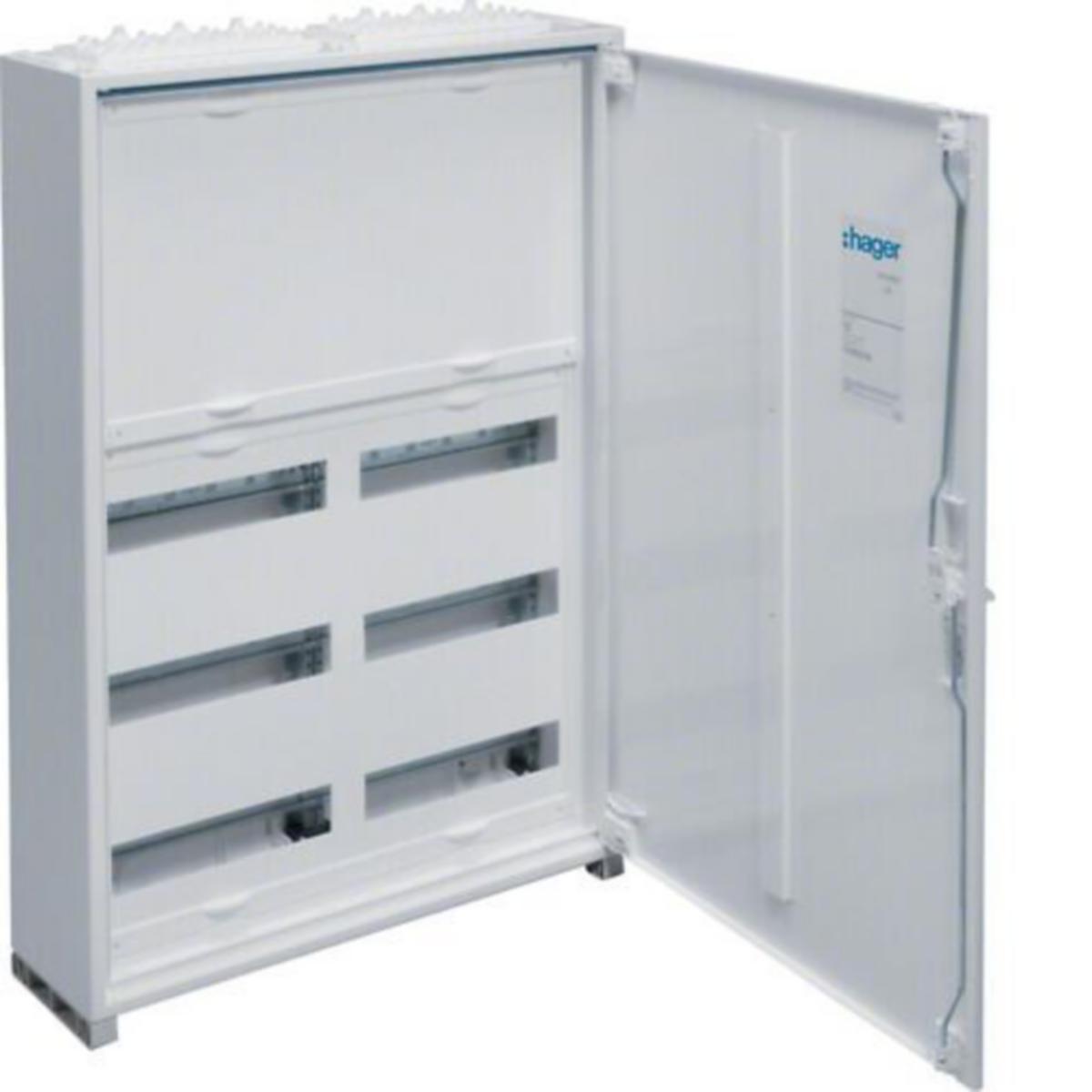Moduulikotelo pinta/uppo Fe Hager Univers automaatioriveillä - MODUULIKOTELO PI/UP FE UNIVERS FWB52N 550X800 72M IP44