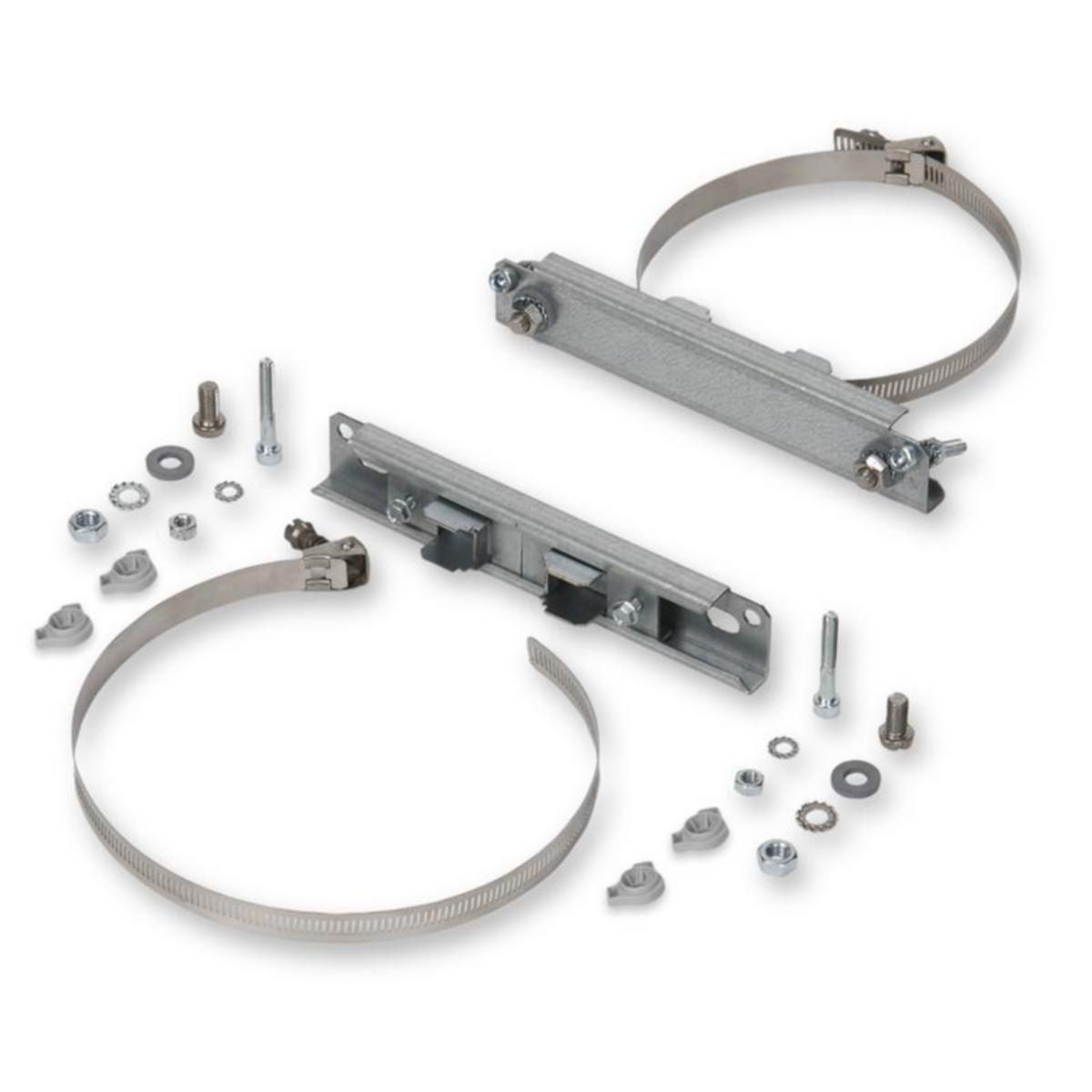 Pylväsasennuskeskus Ensto Cubo - PYLVÄSASENNUSPAKKAUS 300MM KOTELOLLE. 2 KISKOA