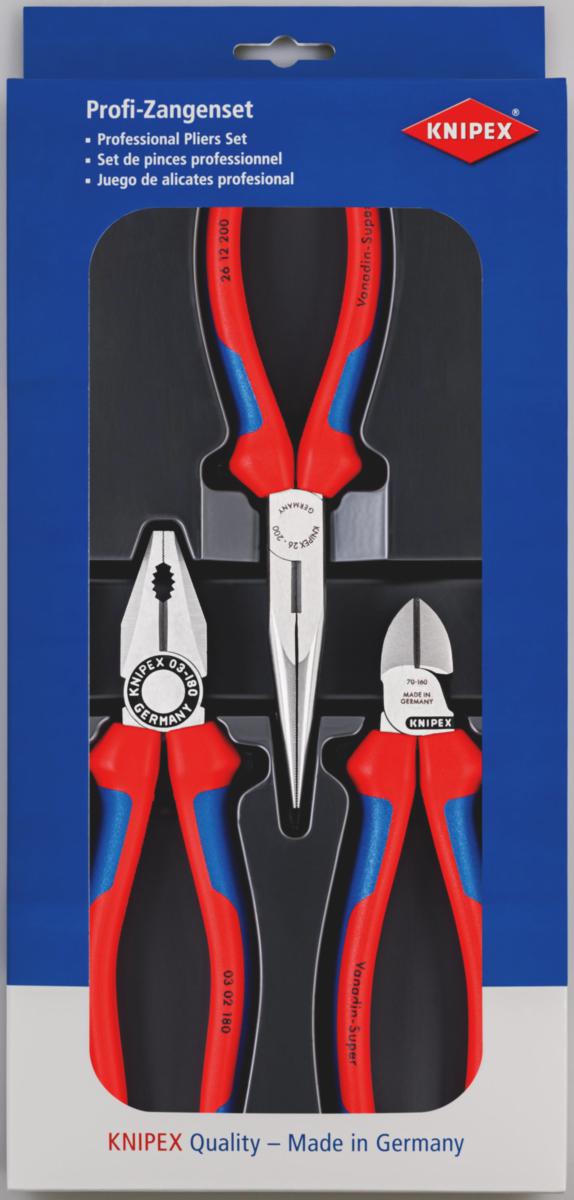 Pihtisarja Knipex 3osaa - TYÖKALUSETTI 3 PIHTIÄ KNIPEX LINJA-.KÄRKIPIHTI JA SI
