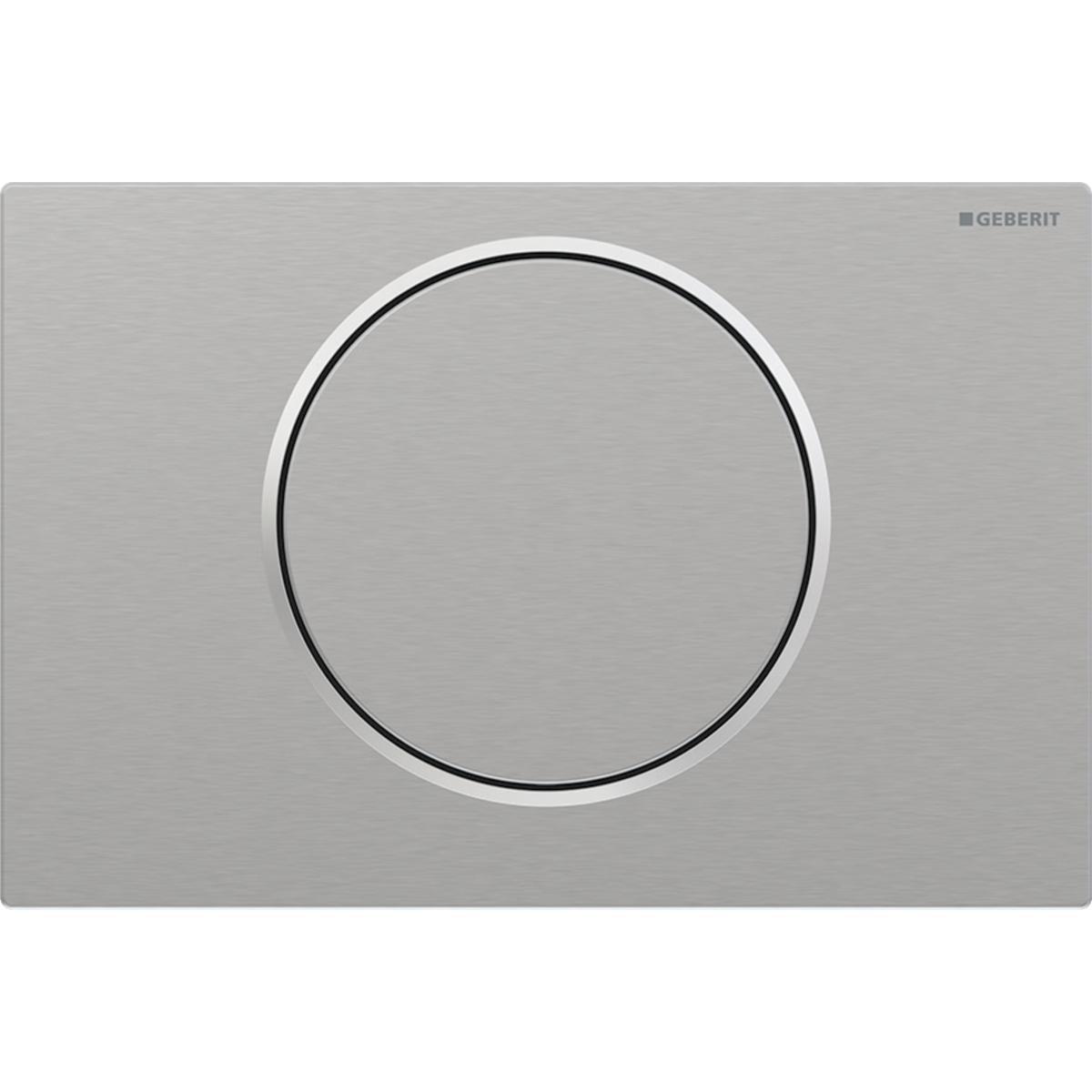 Huuhtelupainike Geberit Sigma 10 Round - HUUHTELUPAINIKE SIGMA10 1-H ROUND HARJ./KIIL. TERÄS