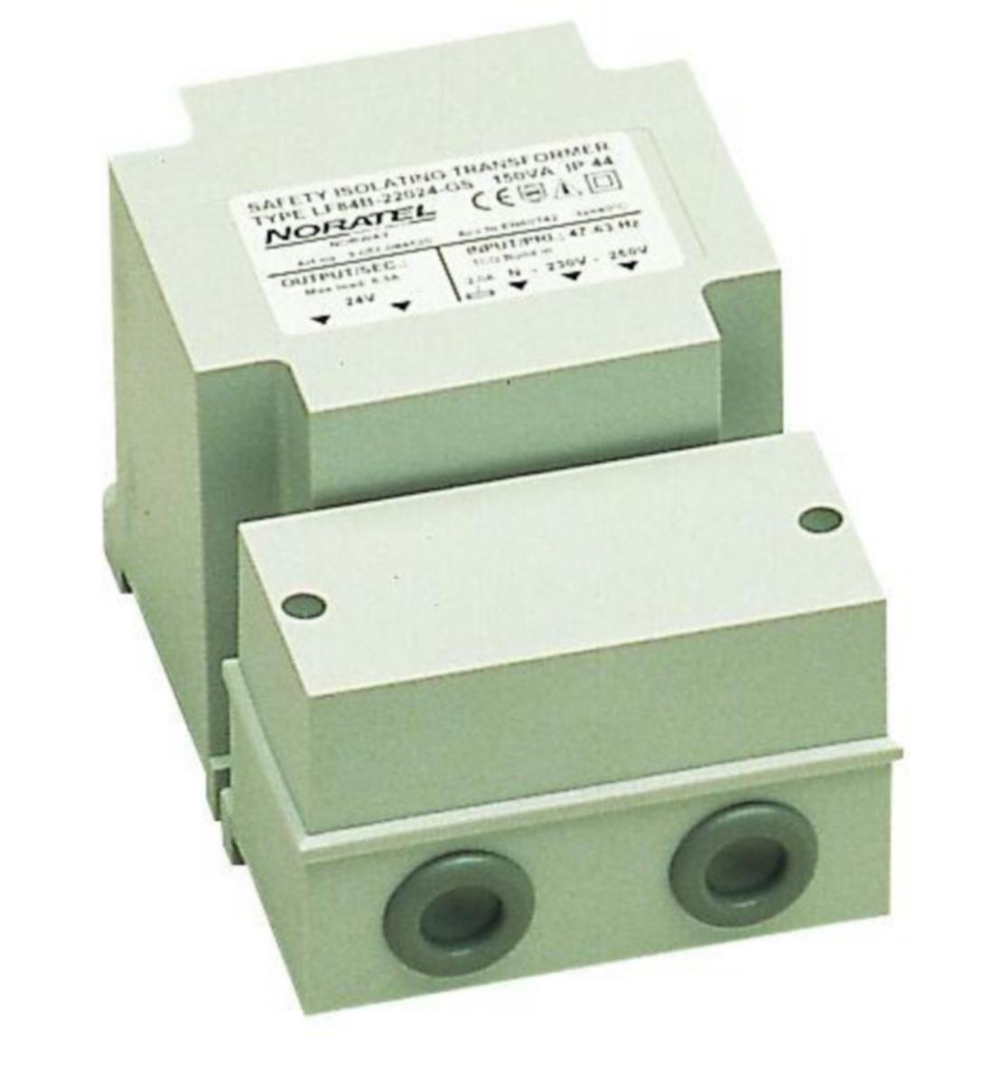 Säästömuuntaja Noratel kiinteä asennus koteloitu IP44 A-P - SÄÄSTÖMUUNTAJA NORATEL A179-152P 230/115V 480VA