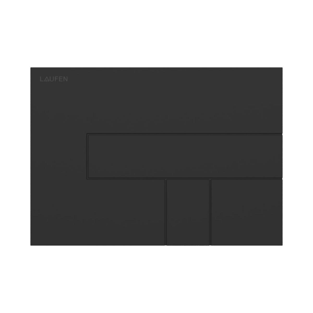 Huuhtelupainike Laufen seinälle - HUUHTELUPAINIKE SEINÄPAINIKE H900100 MATTAMUST