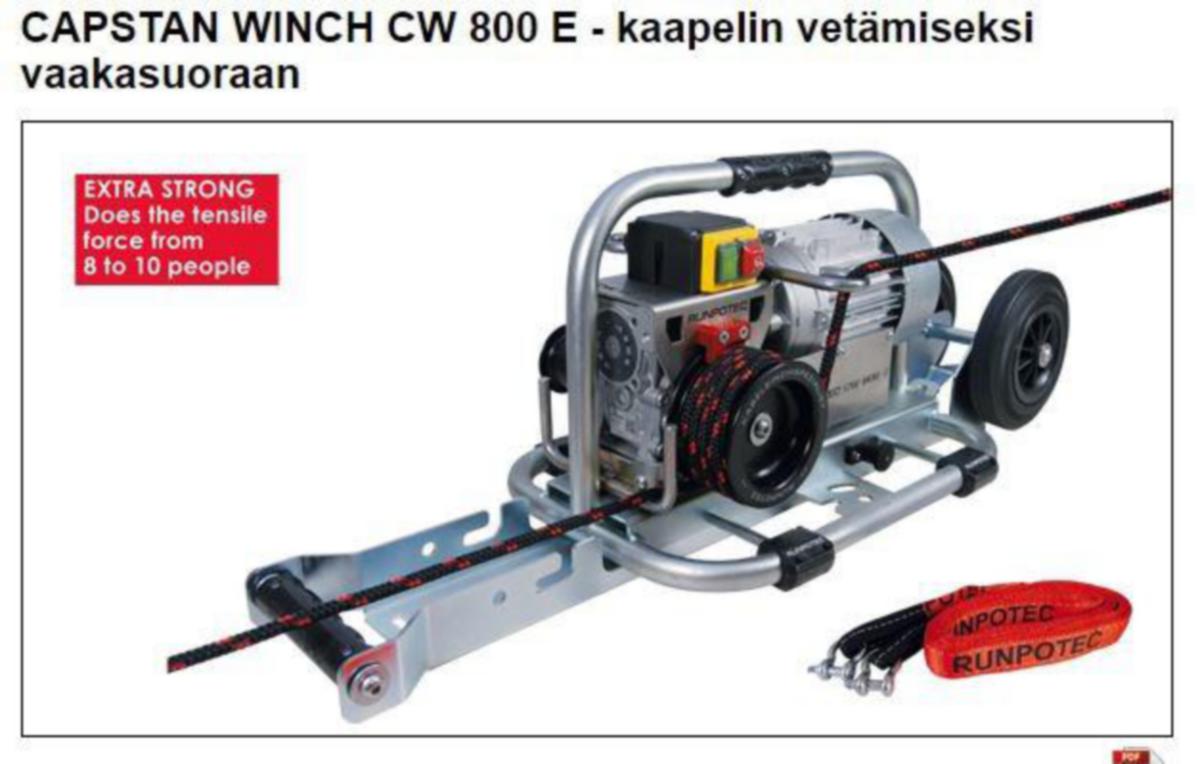 Vinssi Runpotec - VINSSI RUNPOTEC CW 800 E SÄHK,VETOVINSSI 750 W
