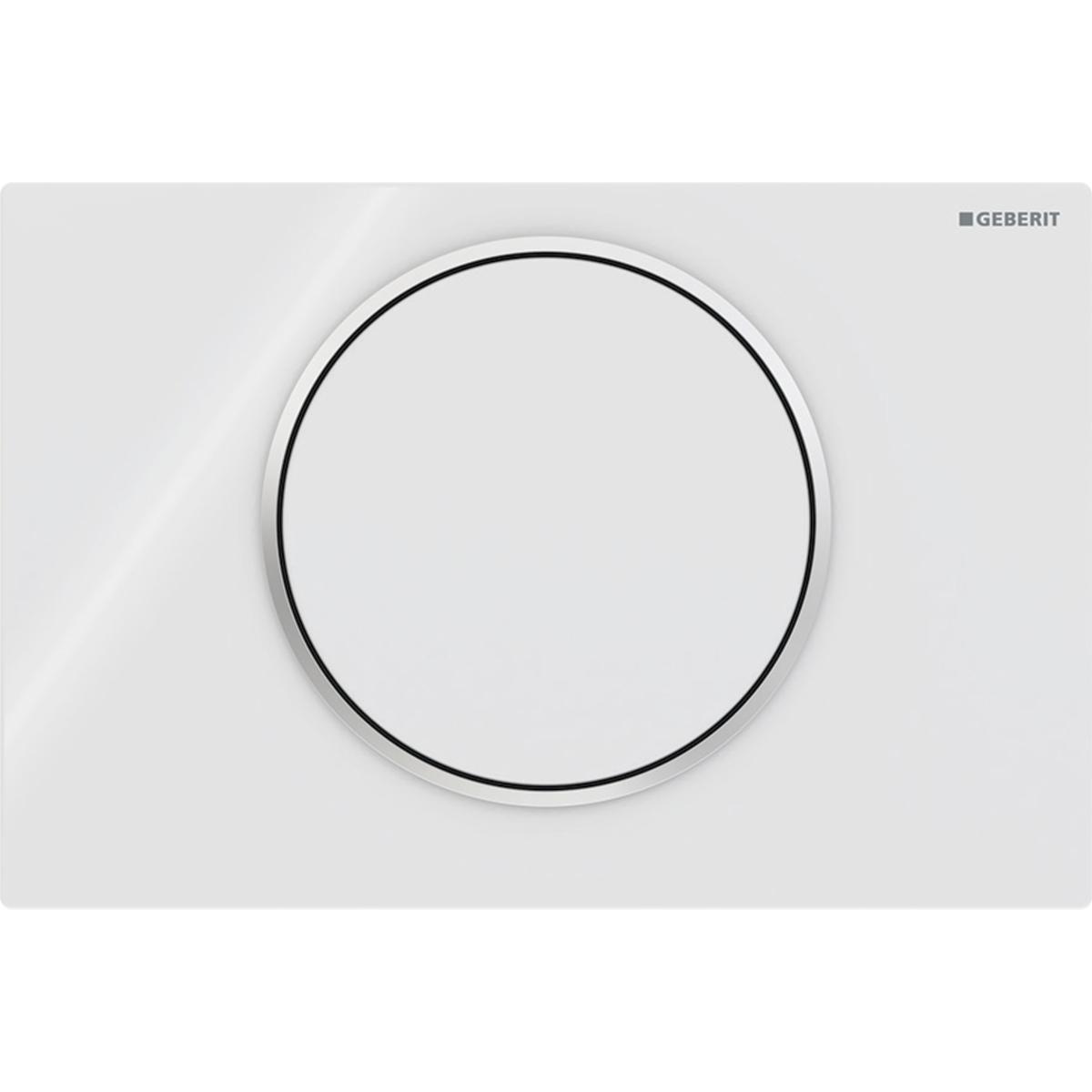Huuhtelupainike Geberit Sigma 10 Round - HUUHTELUPAINIKE SIGMA10 1-H ROUND VA/KROMI