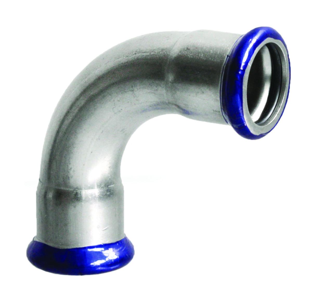 Käyrä A-press 90° HST 2 muhvia M - KÄYRÄ 90 PYÖRISTETTY HST A-PRESS 18 M