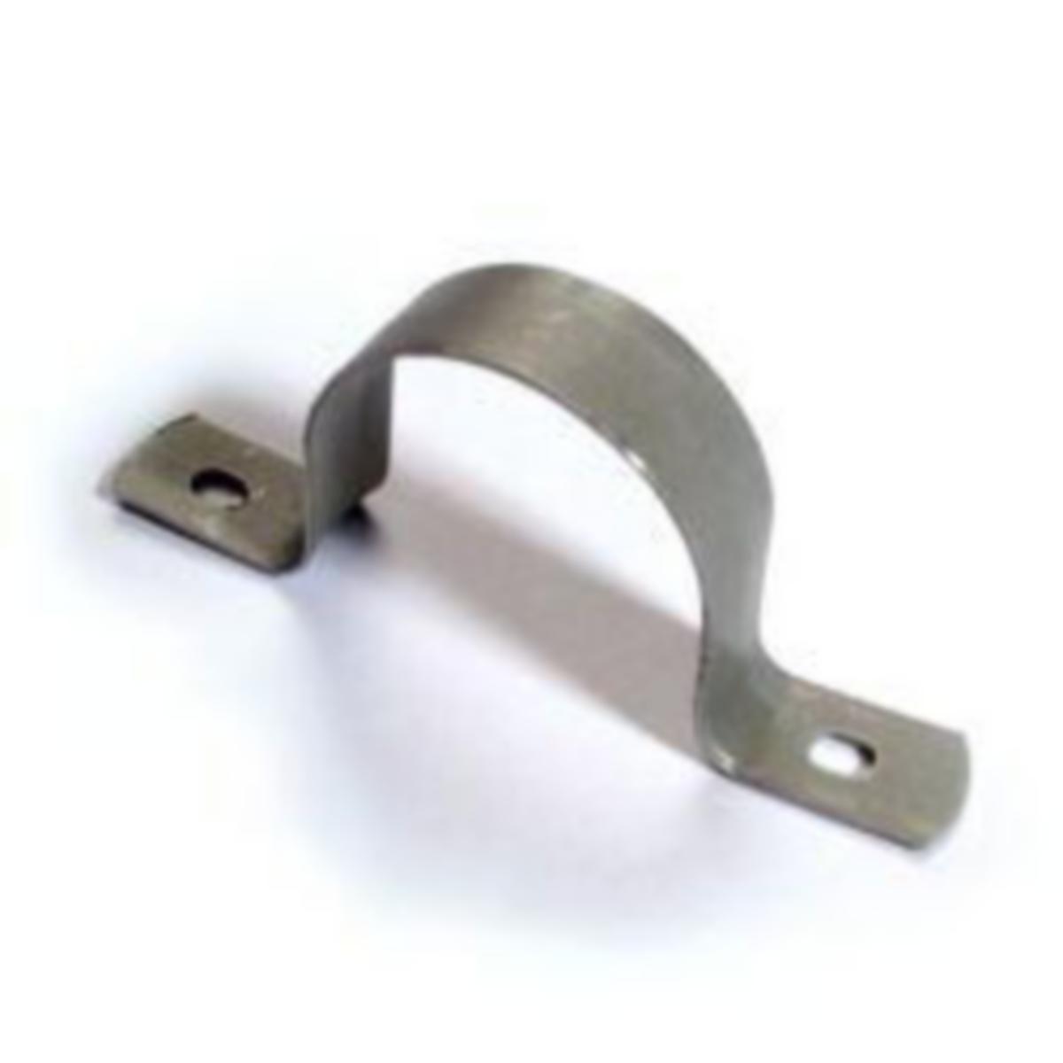 Metallikiinnike Morite yhdelle johdolle 2-ruuvia teräs - RUUVIKIINNIKE MORITE 50mm TERÄS 2 RUUVI SINK