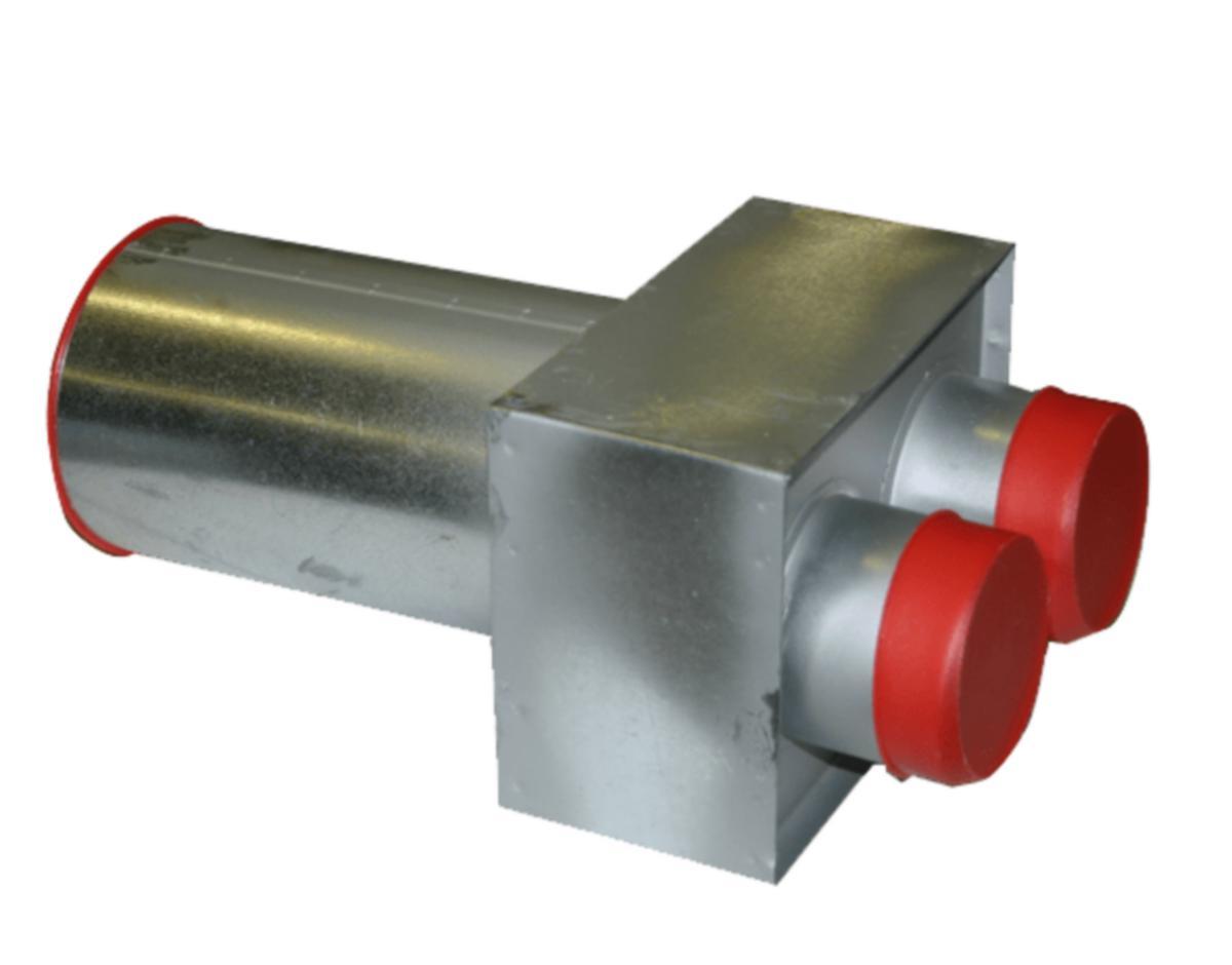 Blue Sky liitäntäosa, seinämalli - KANAVAJÄRJESTELMÄ BLUE SKY LIITÄNTÄOSA D125 VENTT TAKAL.