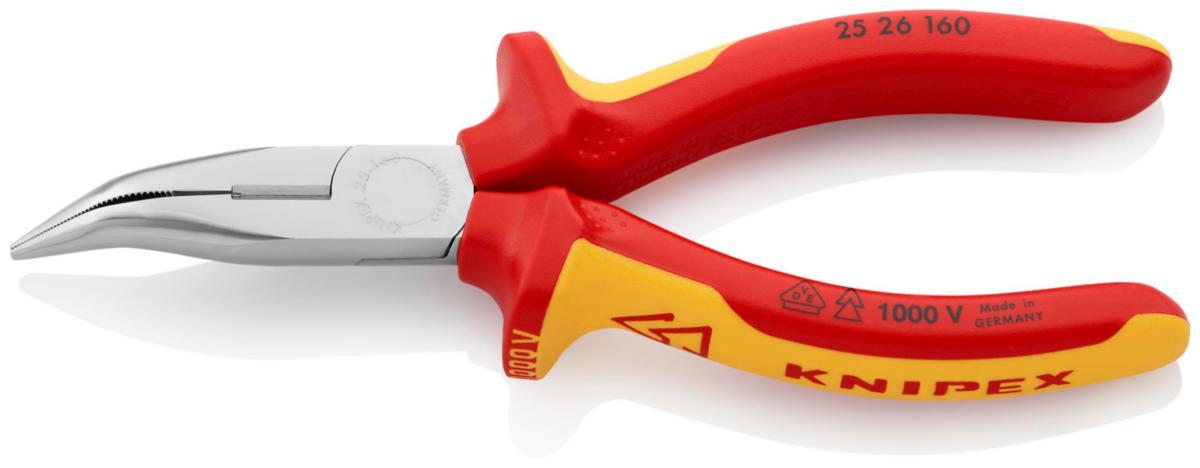 Kärkipihdit Knipex 2526 160 - KÄRKIPIHDIT 160MM LEIKKURILLA KNIPEX VDE 40 AST. PUOLIP