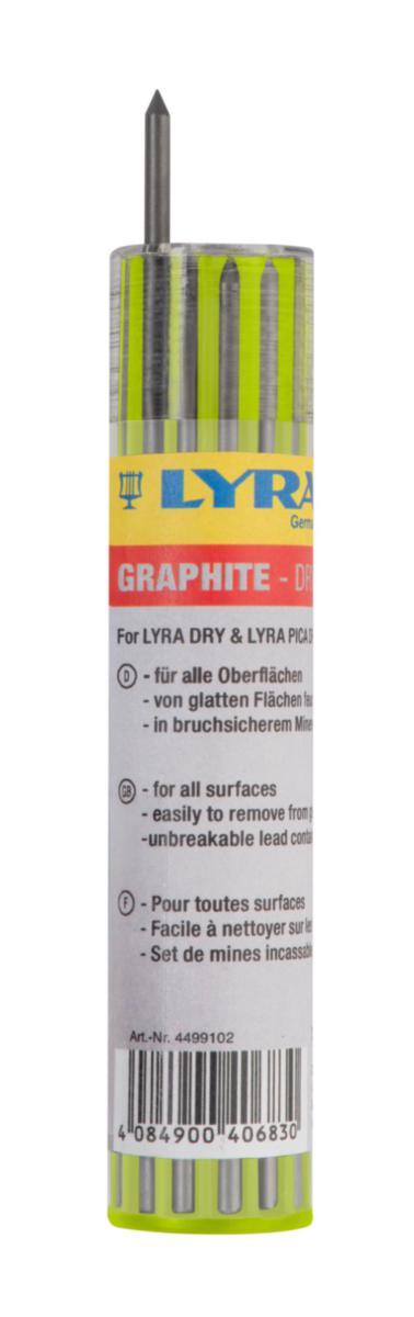 Merkintäkynän lisäväri Lyra Dry Grafit 2B Lyijy - LISÄVÄRI REIKÄKYNÄÄN LYRA DRY GRAFIT 2B 12-P