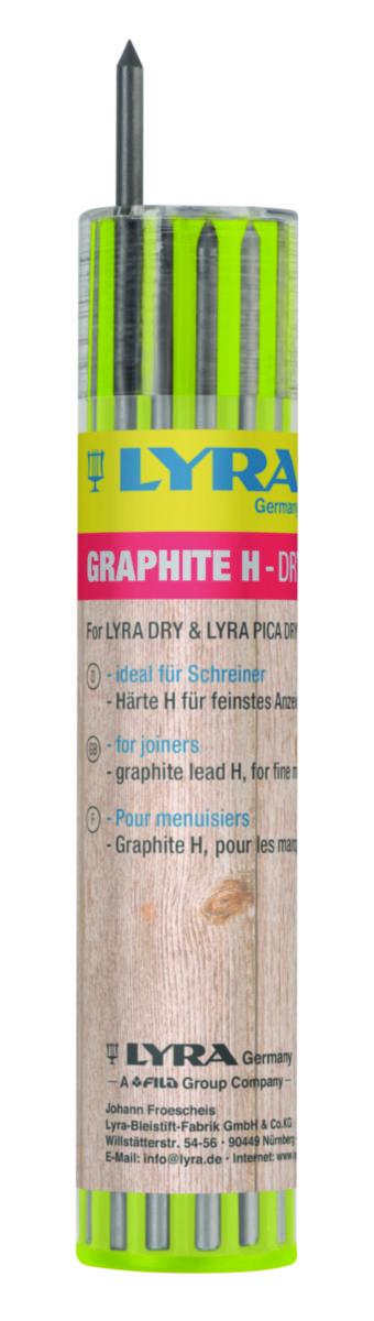 Merkintäkynän lisäväri Lyra Dry Grafit H - LISÄVÄRI REIKÄKYNÄÄN LYRA DRY GRAFIT H 12-P