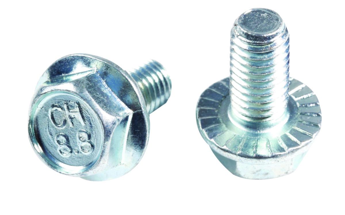 Kuusioruuvi DIN 6921 laipalla sinkitty - LAIPPARUUVI SINKITTY 8X12 8.8 DIN 6921 ZN