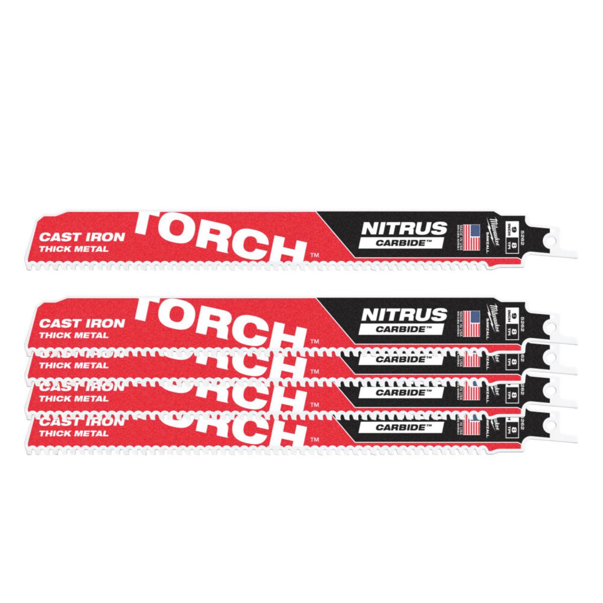 Puukkosahanterä Milwaukee Heavy Duty Torch™ Nitrus Carbide™ , purkuterä -metalli - PUUKKOSAHANT.TO NITR 230X8 5P MILWAUKEE 48475562