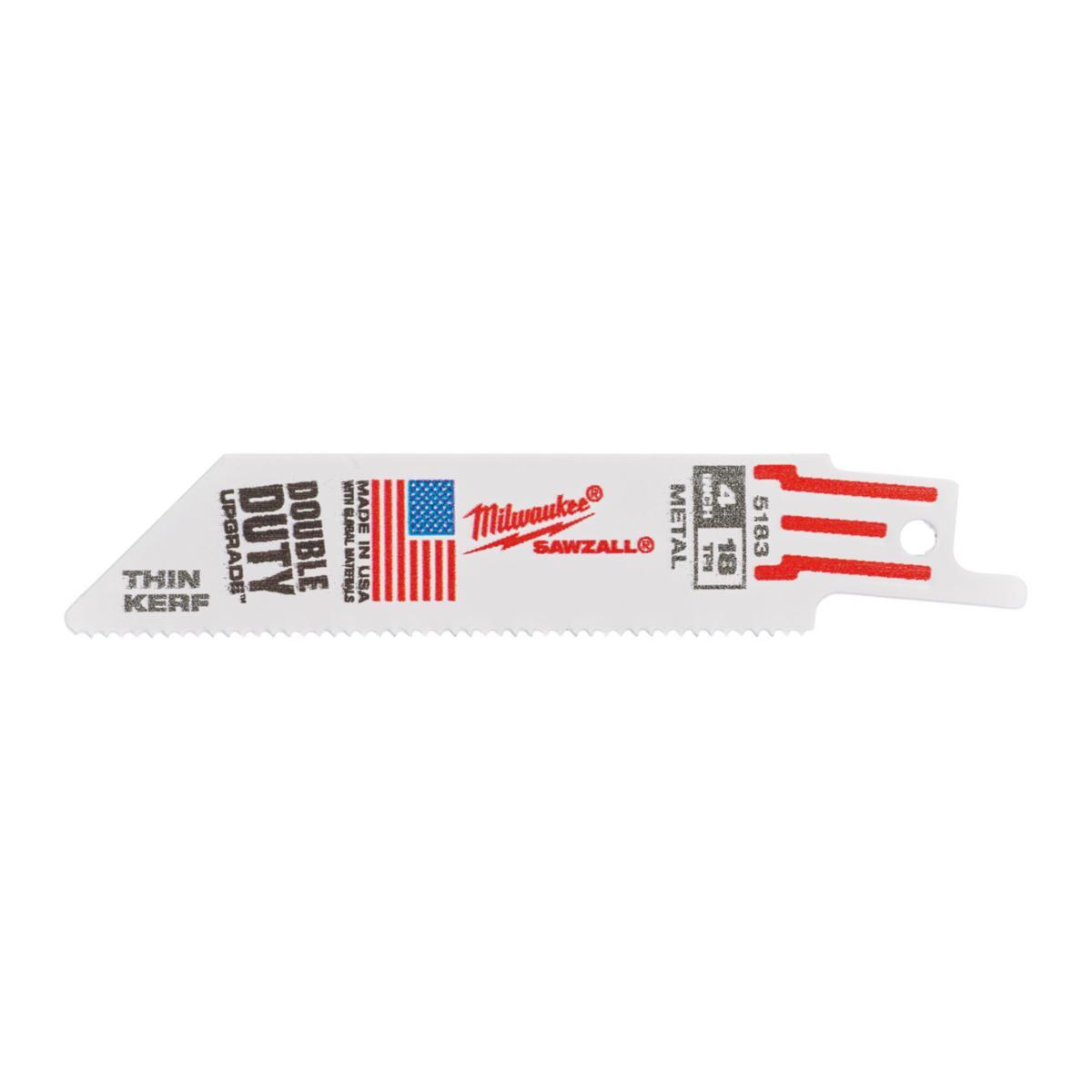 Puukkosahanterä Milwaukee Thin Kerf, metalli - PUUKKOSAHANTERÄ MET.100X18T 5P MILWAUKEE 48475183