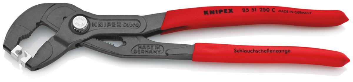 Letkuliitinpihdit Knipex 8551 klikattaville letkusiteille - LETKUNLIITINPIHDIT. KNIPEX KLIKATTAVILLE LET