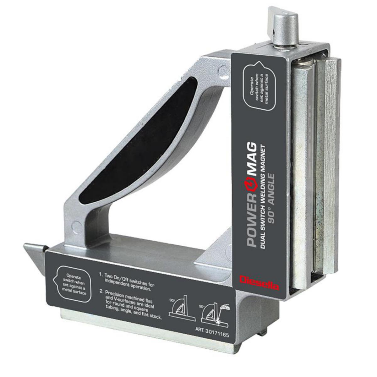 Kulmamagneetti Diesella 50kg/490N 90° - DIESELLA MAGNETIC WELD CLAMP FIXED 90° 50KG