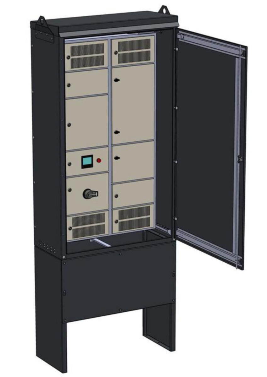 Latausjakokaappi UTU Ahma LJK, lähdöt 16A - LATAUSASEMAKESKUS AHMA LJK12116X (80A/100A/125A)