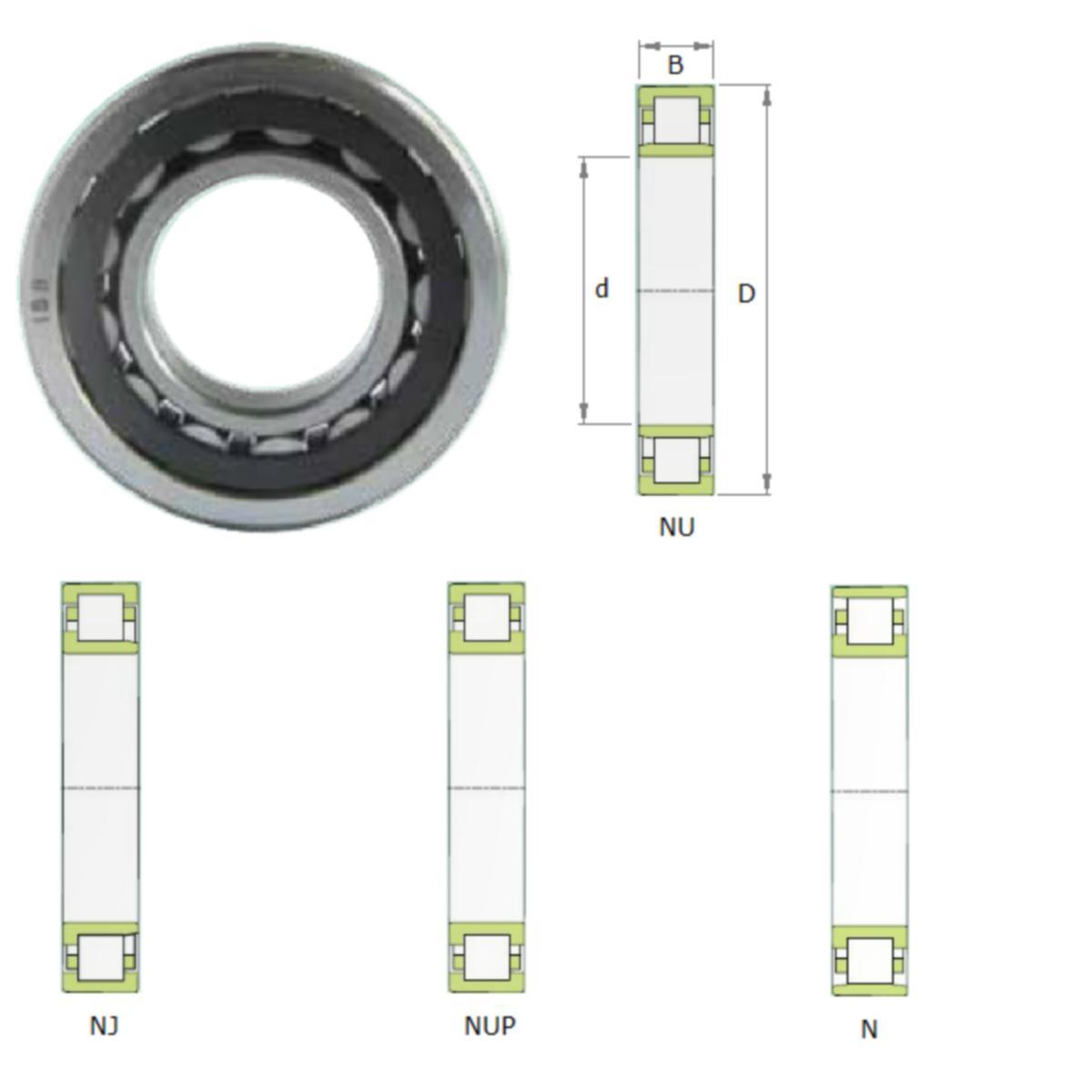 Lieriörullalaakeri ISB NU3 - RULLALAAKERI ISB NU315ECJ