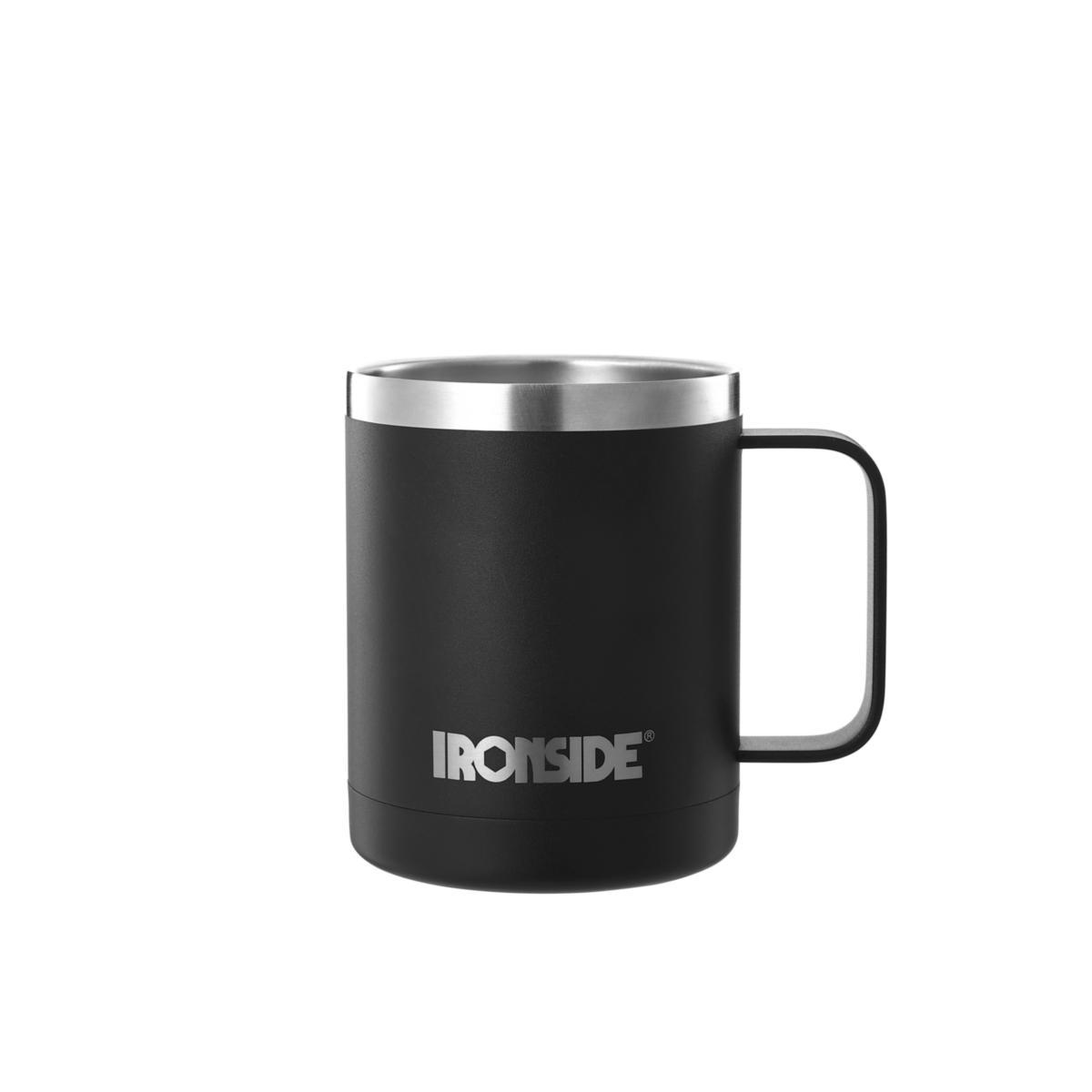 Teräsmuki Ironside 0.36l - TERÄSMUKI 0,36L MUSTA RUOSTUMATON IRONSIDE