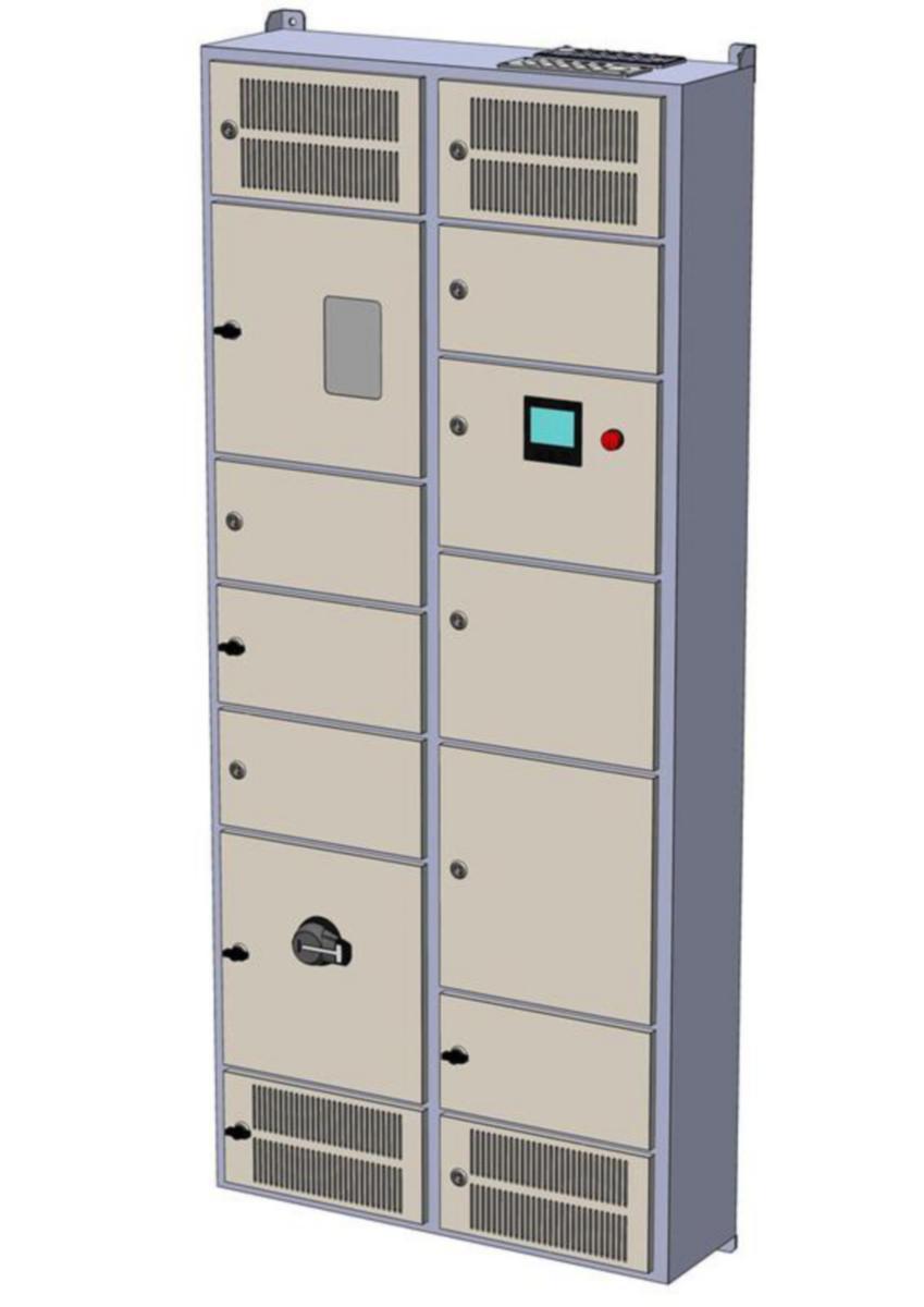 Latausasemakeskus UTU Ahma LKM, lähdöt 63A - LATAUSASEMAKESKUS AHMA LKM12604X (80A/100A/125A)