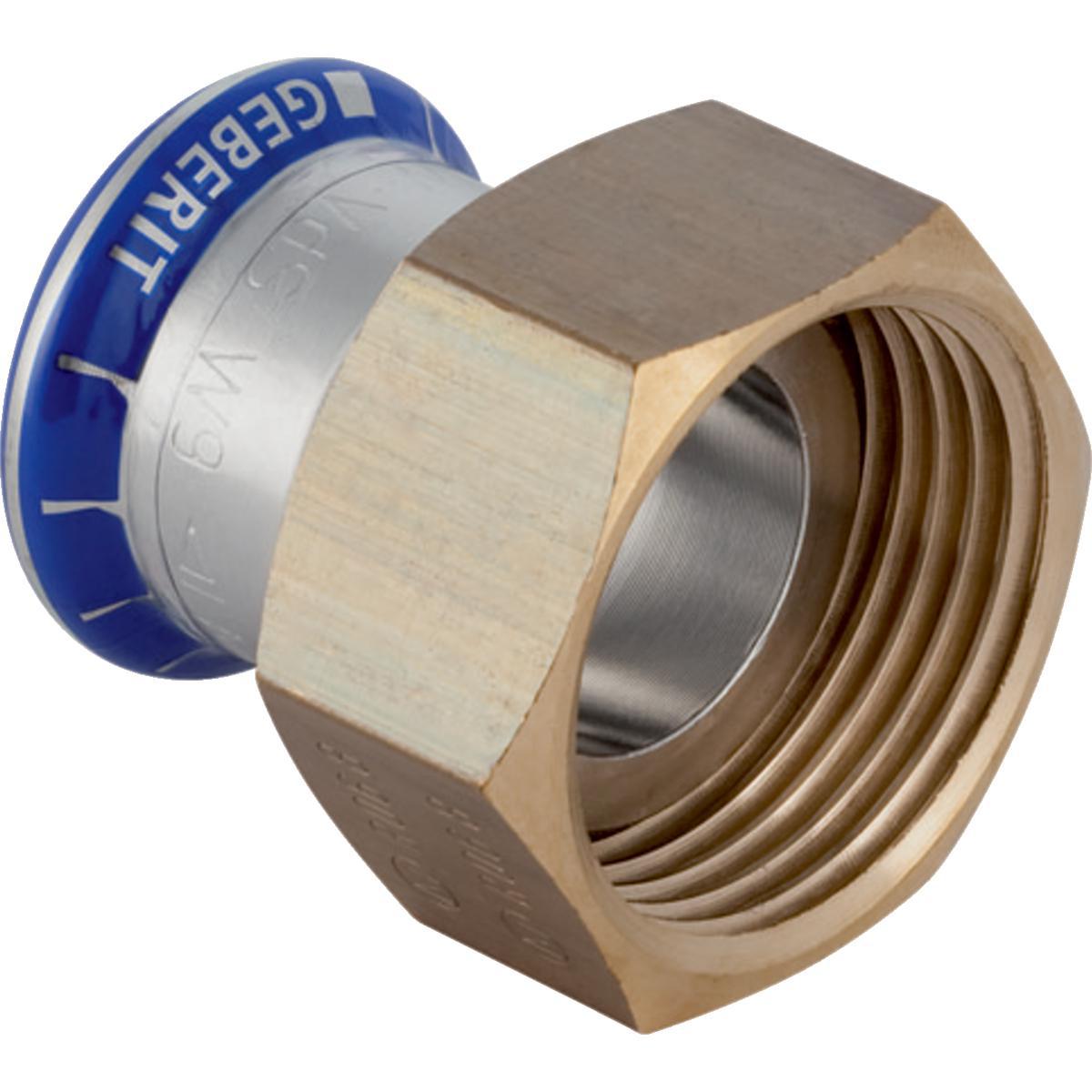 Liitinmuhvi Mapress HST irtomutterilla - MAPRESS HST -LIITINMUHVI SK D=22MM. G=1 1/2" IRTOMUTTERI