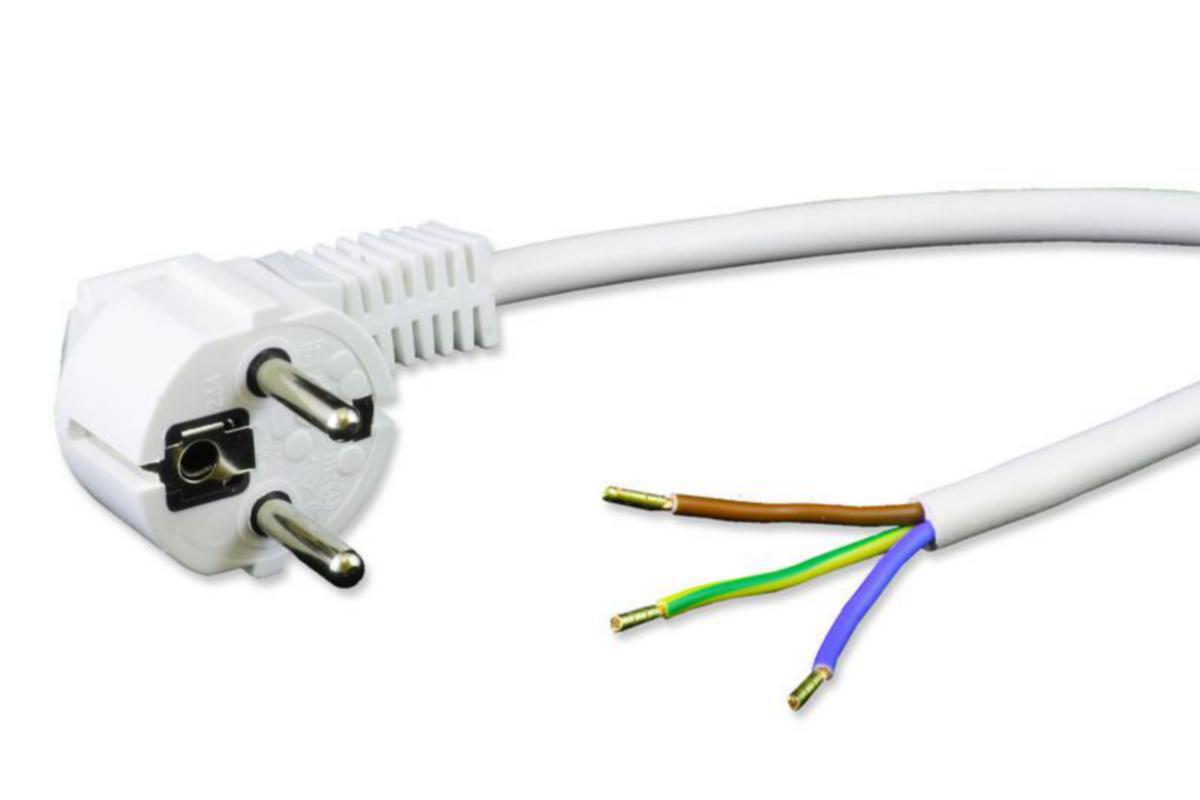 Liitosjohto Axjo Kabel PVC H05VV-F - LIITOSJOHTO AXJO KABEL MSK H05VV-F 3G1 KULMA VA 2m