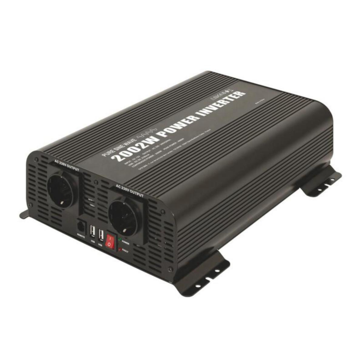 Invertteri GYS 24 VDC - 230 VDC - INVERTTERI GYS 24V 2000W SINIAALTO