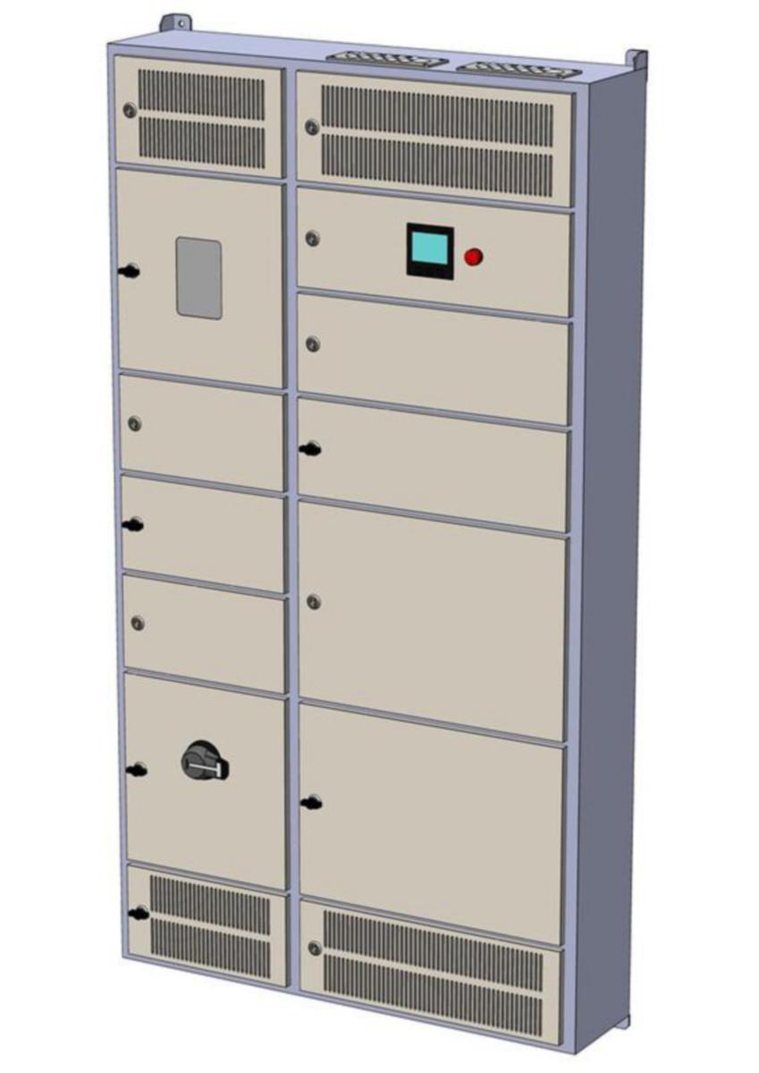 Latausasemakeskus UTU Ahma LKM, lähdöt 20A - LATAUSASEMAKESKUS AHMA LKM12212X (80A/100A/125A)