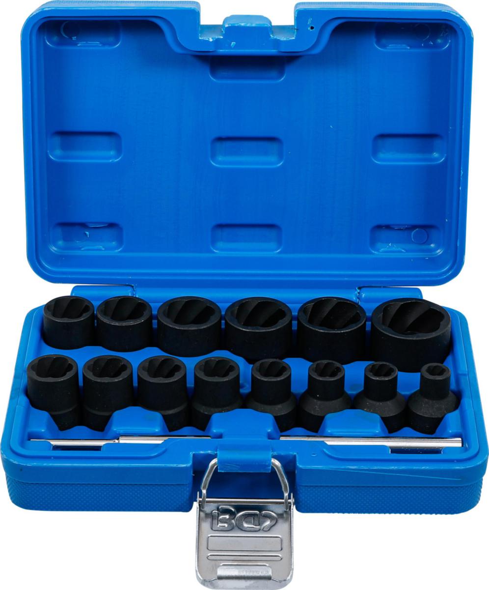 Spiraalihylsysarja BGS irroitus 16osaa - SPIRAALIHYLSYSARJA IRROITUS BGS 12,5MM (1/2) 8-27 MM 16-OS