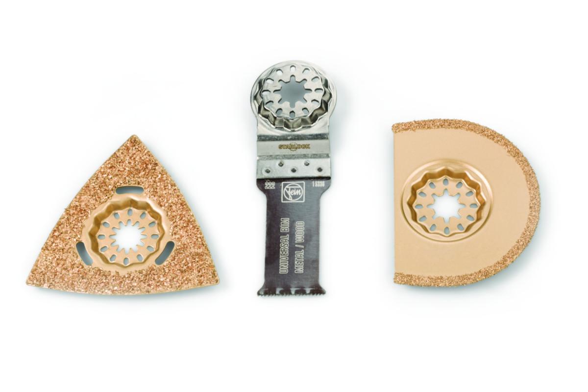 Sahanteräsarja Fein Combo Starlock kaakeleille - TARVIKESARJA FEIN COMBO TILE WORKING 3.OS