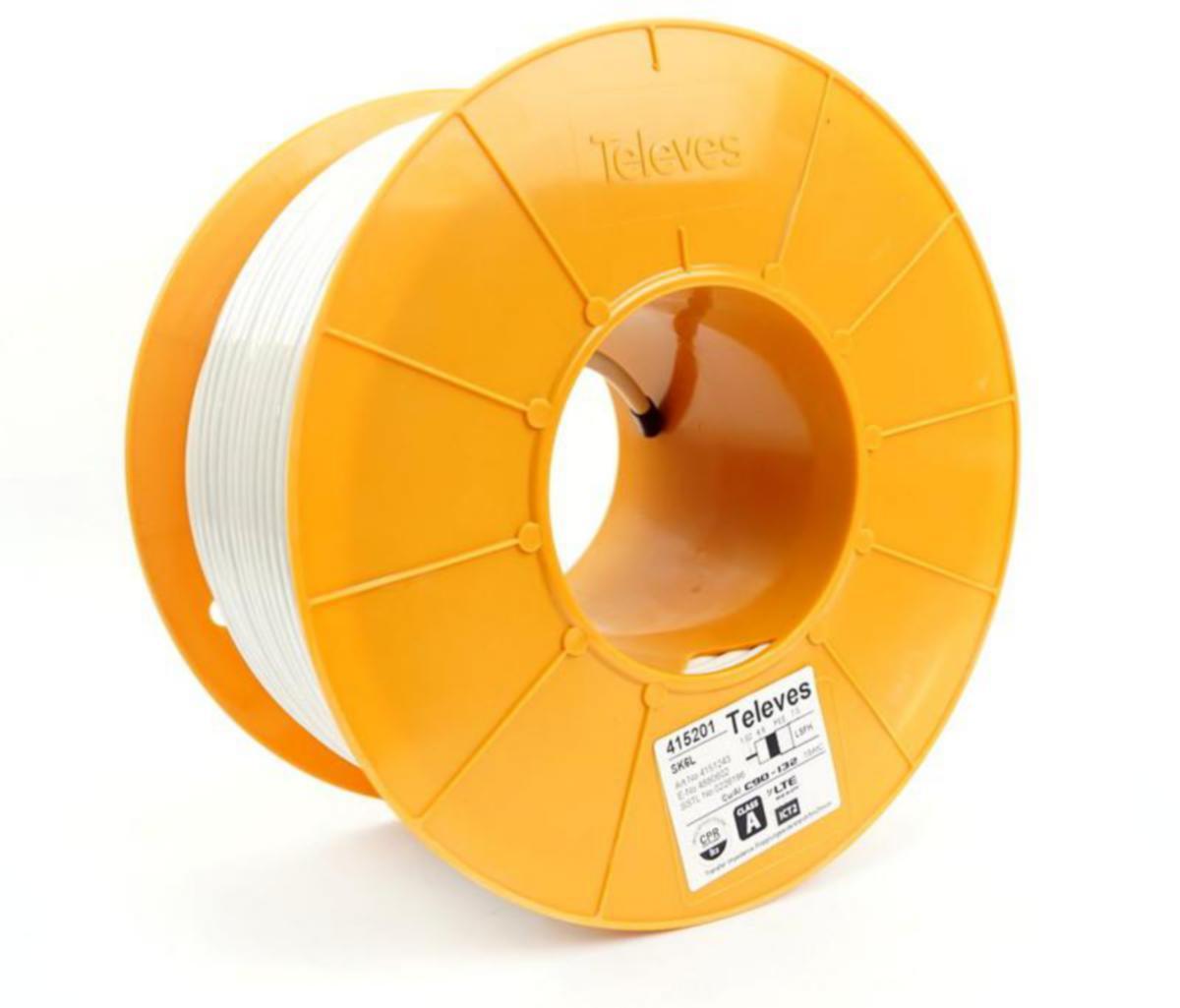 Antennikaapeli Finnsat Televes RG6T Dca - ANTENNIKAAPELI FINNSAT RG6T DCA LSNH 100M/KELA