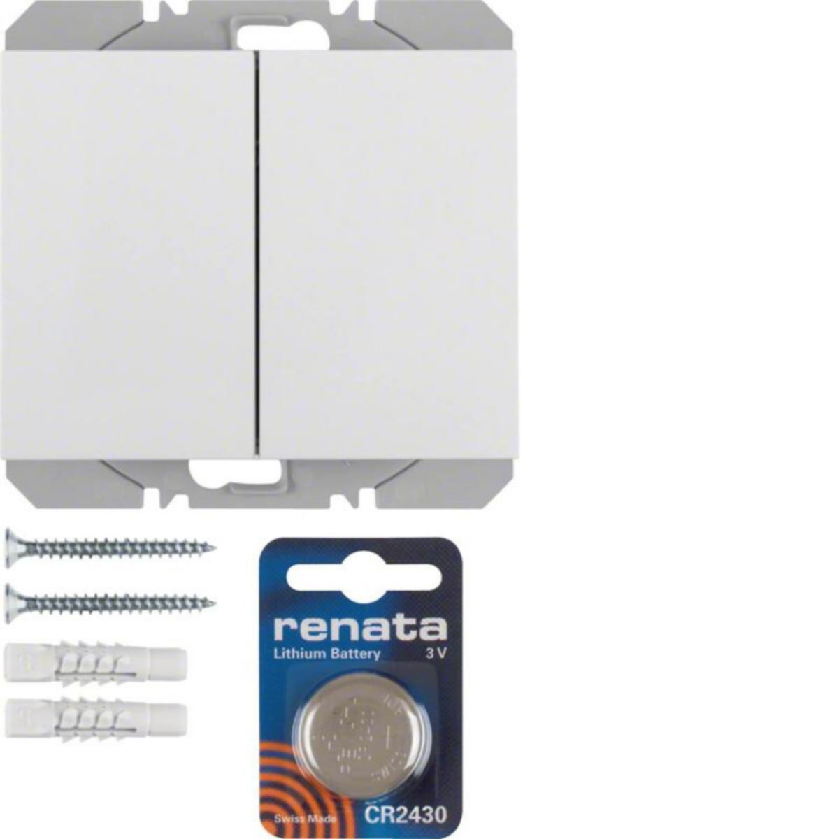 Painike langaton KNX Hager K.1 - PAINIKE LANGATON KNX K.1 2OS PAR 3V QUICKLINK VAL