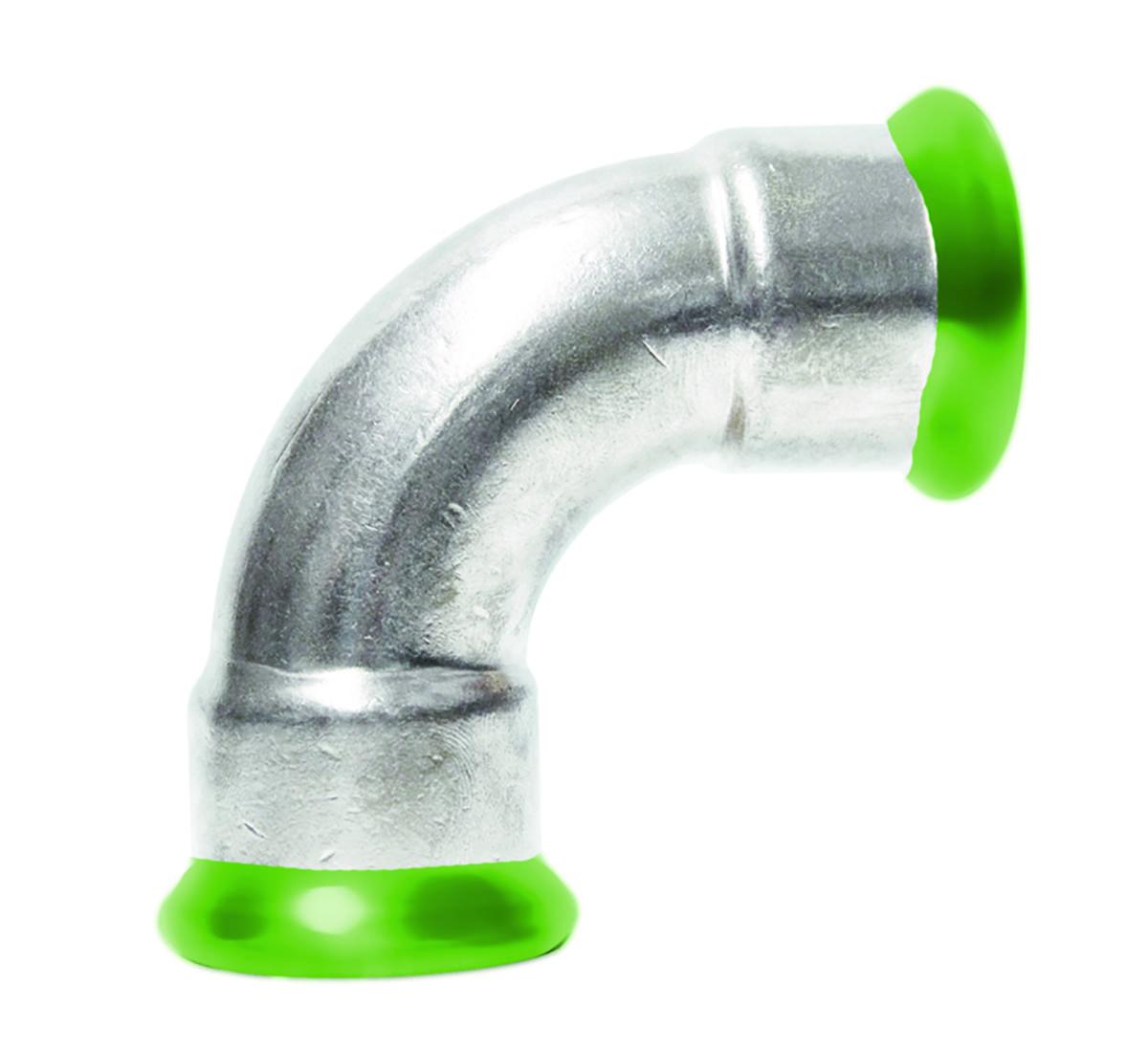 Käyrä 90° A-press pyöristetty kromattu M - KÄYRÄ 90 PYÖRIST. KROMATTU A-PRESS M 15