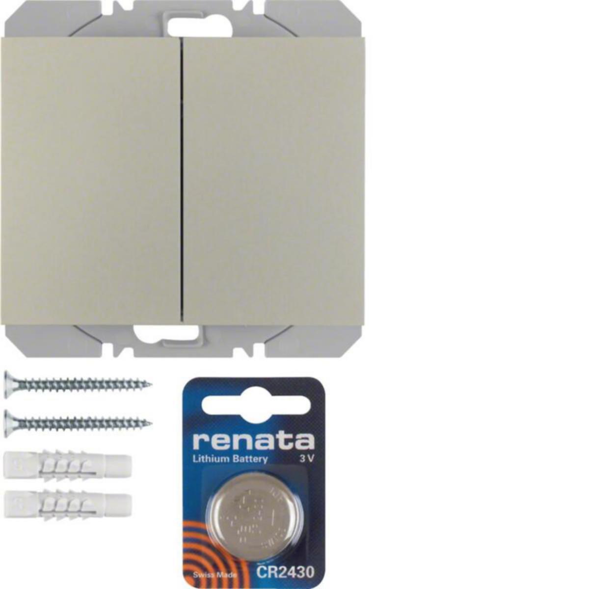 Painike langaton KNX Hager K.5 - PAINIKE LANGATON KNX K.5 2OS. PAR 3V QUICKLINK RST