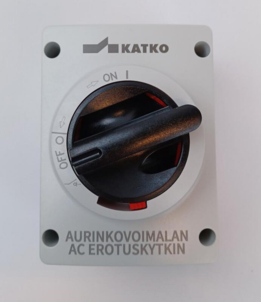 Aurinkovoimalan erotuskytkin Katko KEM - TURVAKYTKIN VÄÄNNIN KATKO KEM 316 3X16A 400V 7,5KW