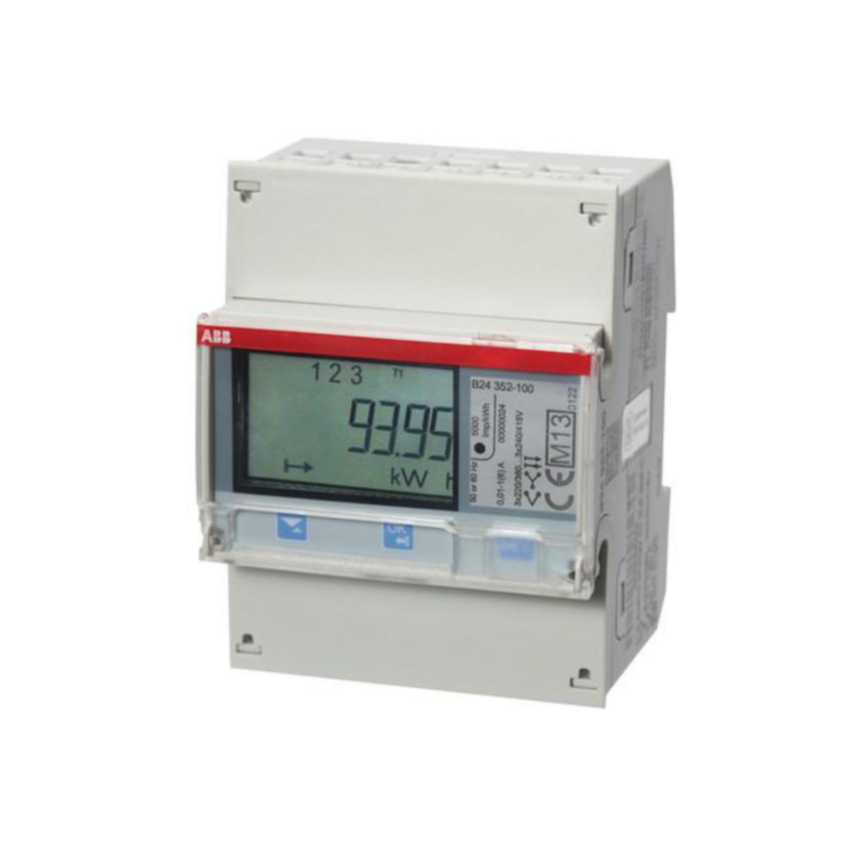 Energiamittari ABB EQ - ENERGIAMITTARI EQ 3-VAIHE, 6A 400VAC, 1-4 TARIFF