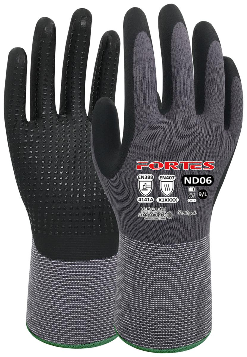 Työkäsine Fortes ND06 - KÄSINE NITRIILI 7 ND06 FORTES