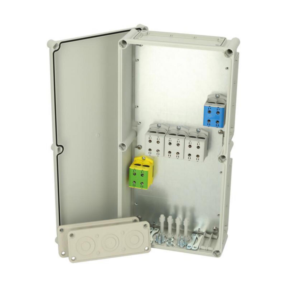 Riviliitinkotelo PC Fibox CUAL EK - RIVILIITINKOTELO PC CUAL EK 562813 G 2X150MM2