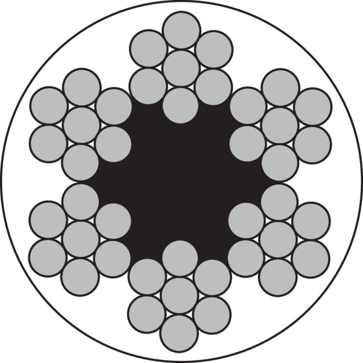 Teräsköysi Haklift - TERÄSKÖYSI PVC-PIN 3/5 PVC-PIN 3/5 PUNAINEN 100M