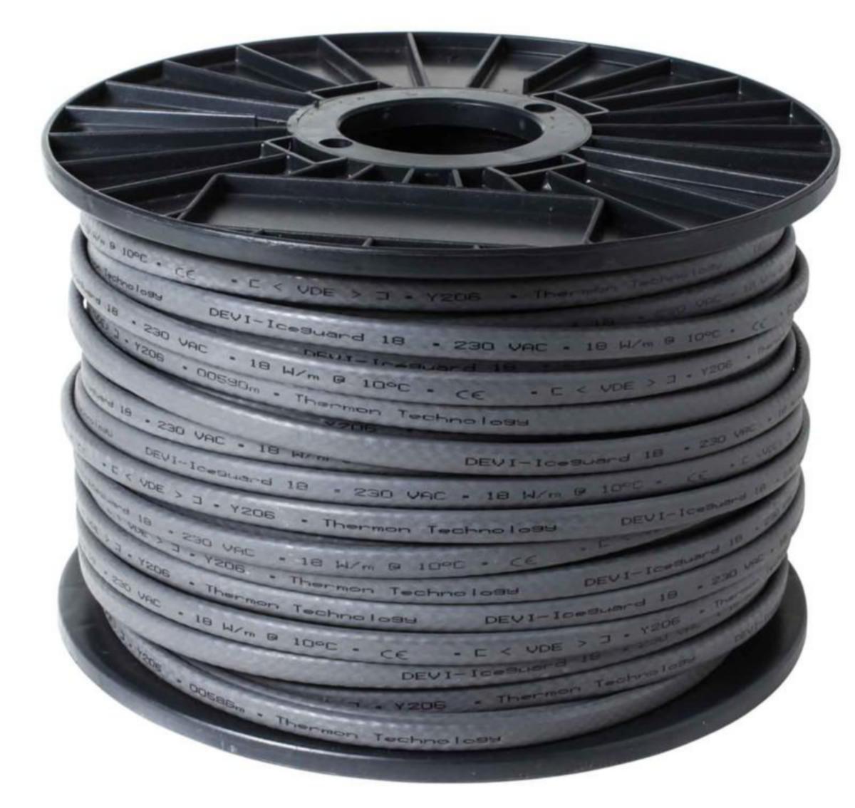 Lämmityskaapeli itserajoittuva DEVI Iceguard - LÄMMITYSKAAPELI ITSERAJ DEVI ICEGUARD-18/36 W/m PK100