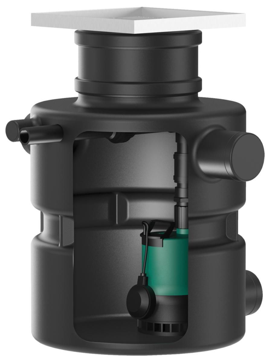 Lattiakaivopumppaamo Wilo - LATTIAKAIVOPUMPPAAMO WILO DRAINLIFT BOX 32/11