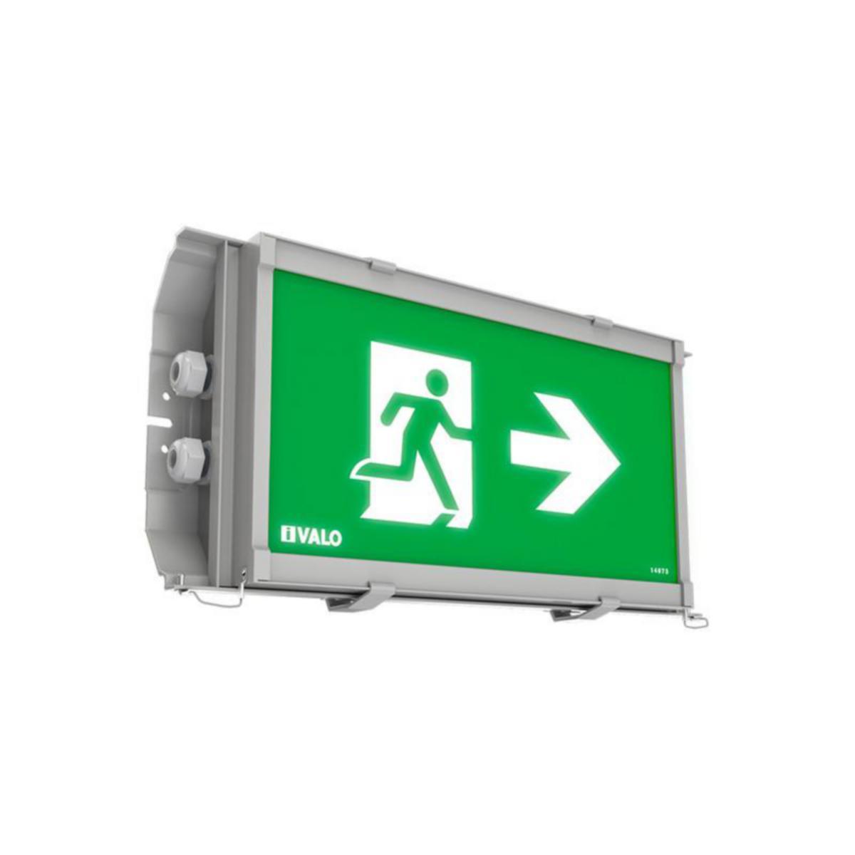 Teollisuusvalaisin suljettu I-Valo Led Exit Basic - TEOLLIS.VAL SULJ LED EXITBASIC IP65 3W 865 GL+PMMAO AKKU OIK.