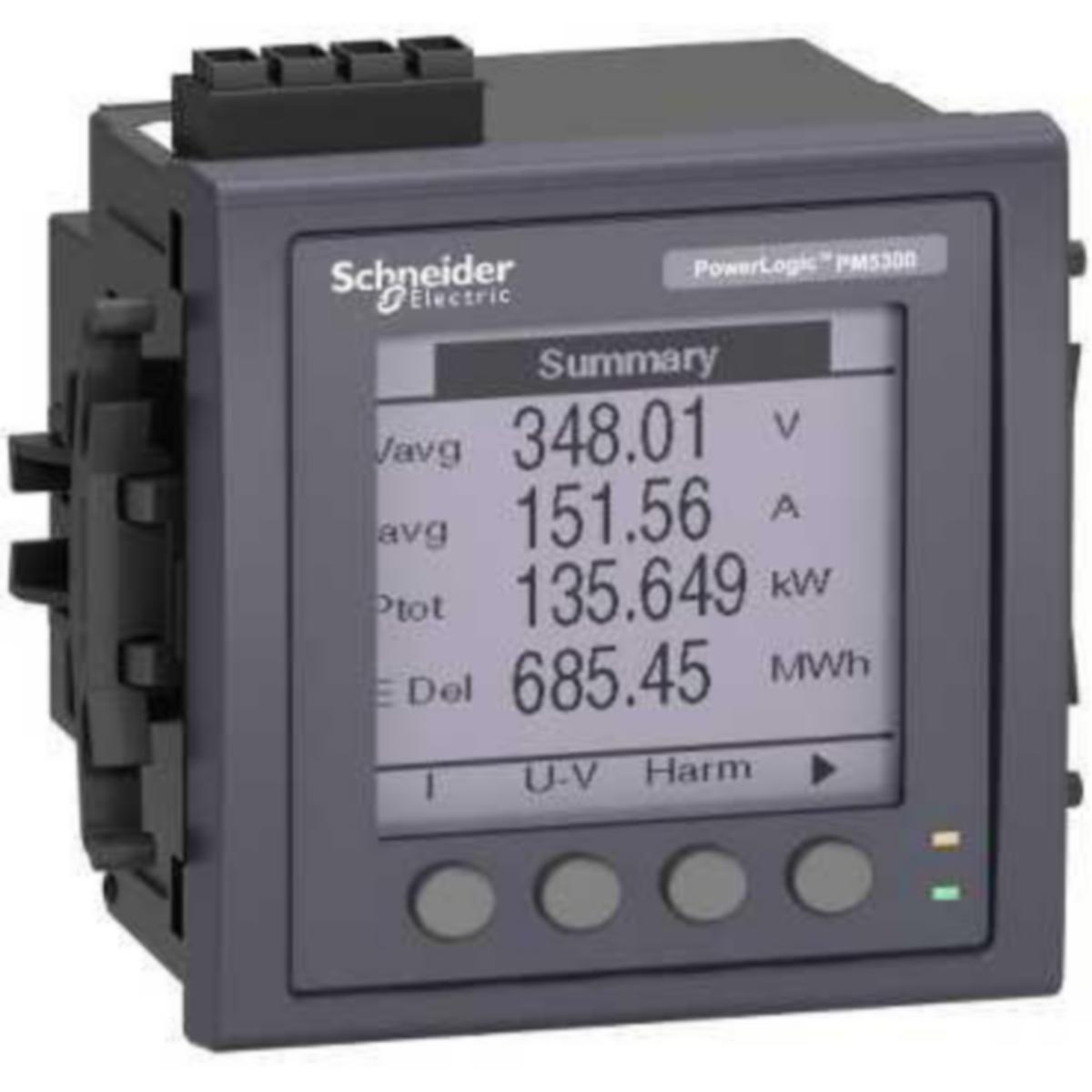 Energiamittari paneeli Schneider Electric Powerlogic - ENERGIAMITTARI PAN. POWERLOGIC PM5310 3V X/5A LK0,5S PAN
