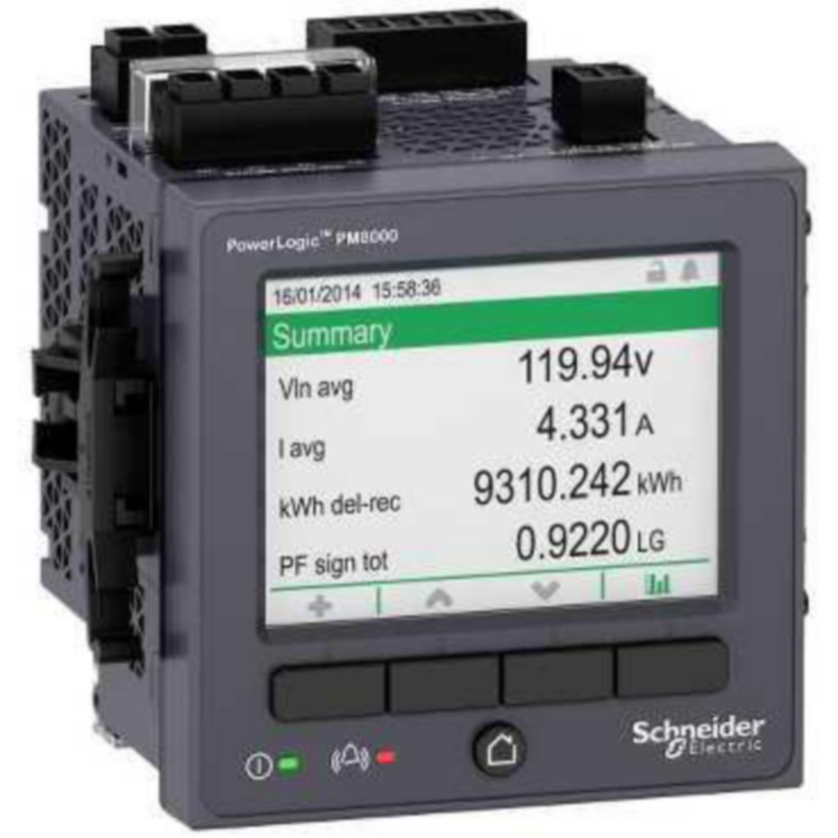 Energiamittari paneeli Schneider Electric Powerlogic - ENERGIAMITTARI PAN. POWERLOGIC PM8240 3V X/5A LK0,2S PAN