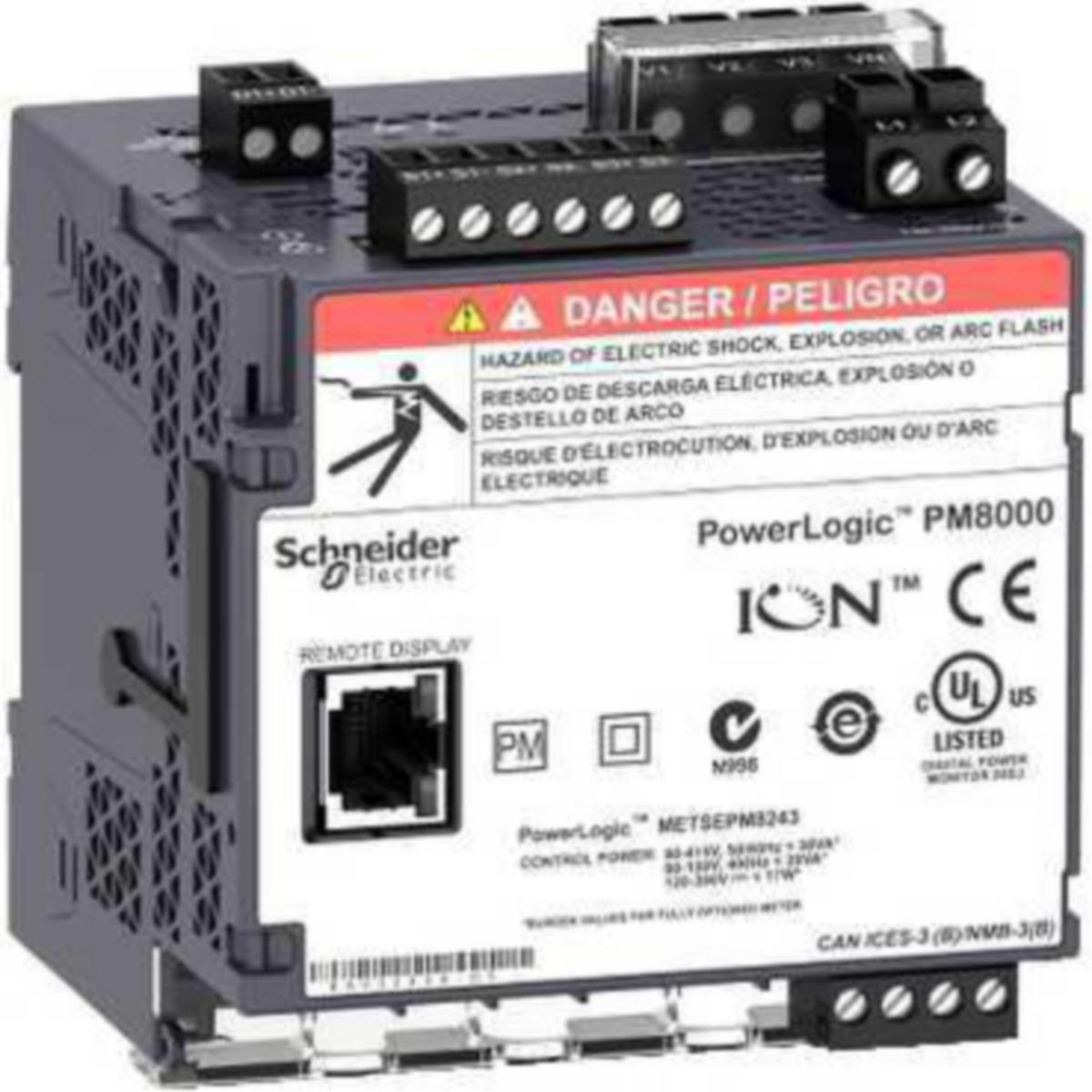 Energiamittari paneeli Schneider Electric Powerlogic - ENERGIAMITTARI PAN. POWERLOGIC PM8243 3V X/5A LK0,2S DIN