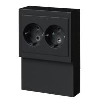 Pistorasia ABB Impressivo maadoitettu 2-osainen jousiliittimet, lista-asennus