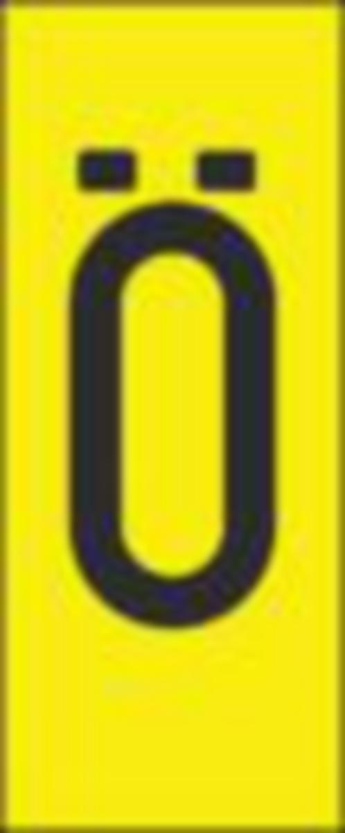 Merkintäkilpi Hammarprodukter H10 kirjaimet - MERKINTÄTARVIKE HAMMAR H10, Ö