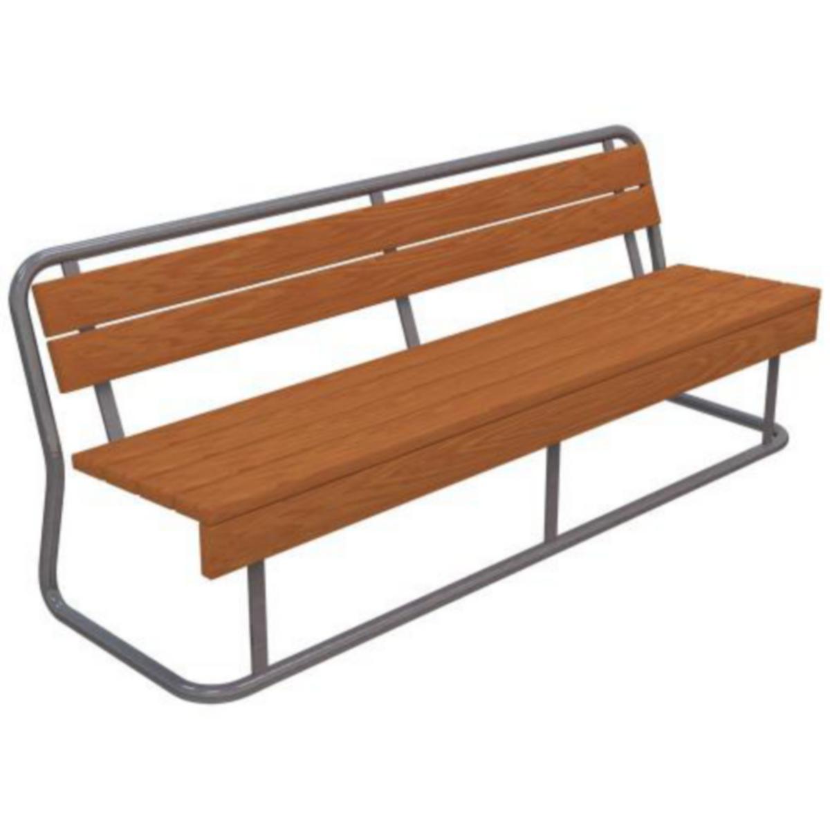 Penkki selkänojalla 8300 pinottava kyllästetty ruskea sinkitty runko - PENKKI SELKÄNOJALLA 8300 RUSK PINOTTAVA KYLLÄSTETTY SINKITTY