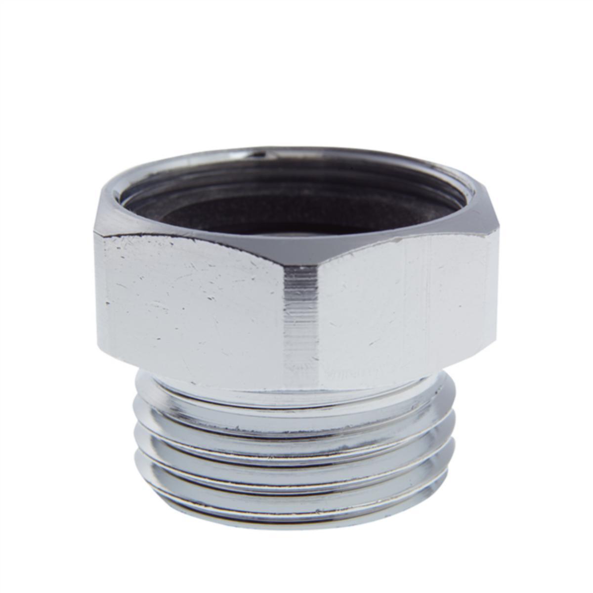 Muunnosnippa, M22 × 1 sisä × G15 ulko - MUUNNOSNIPPA SK/UK M22XR15 KROMATTU