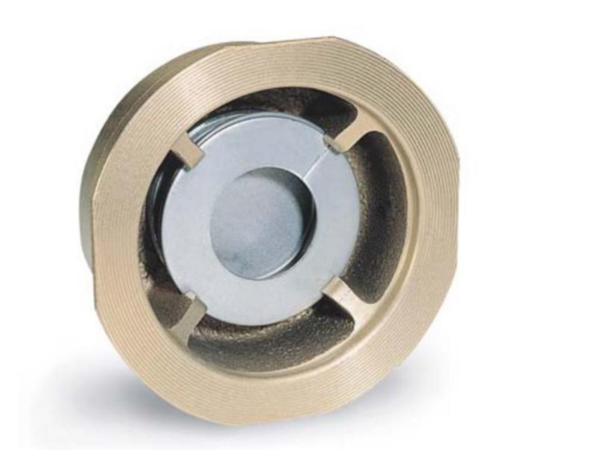 Takaiskuventtiili pronssi laippojen väliin - TAKAISKUVENT PRONSSI AVI-1661 DN25 PN16 HST LÄPPÄ PRONSLVÄL