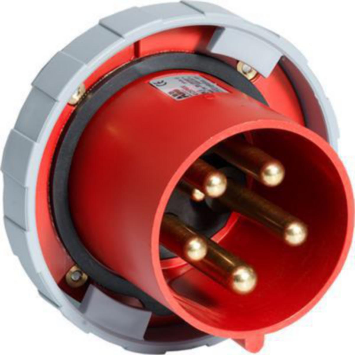 Kojevastake Amphenol Tough & Safe suora - KOJEVASTAKE TOUGH & SAFE 5-NAP 63A 6H IP67 3P+N+E SUORA